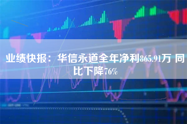 业绩快报：华信永道全年净利865.91万 同比下降76%