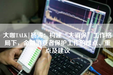 大咖TALK|杨涛：构建“大消保”工作格局下，金融消费者保护工作的难点、重点及建议